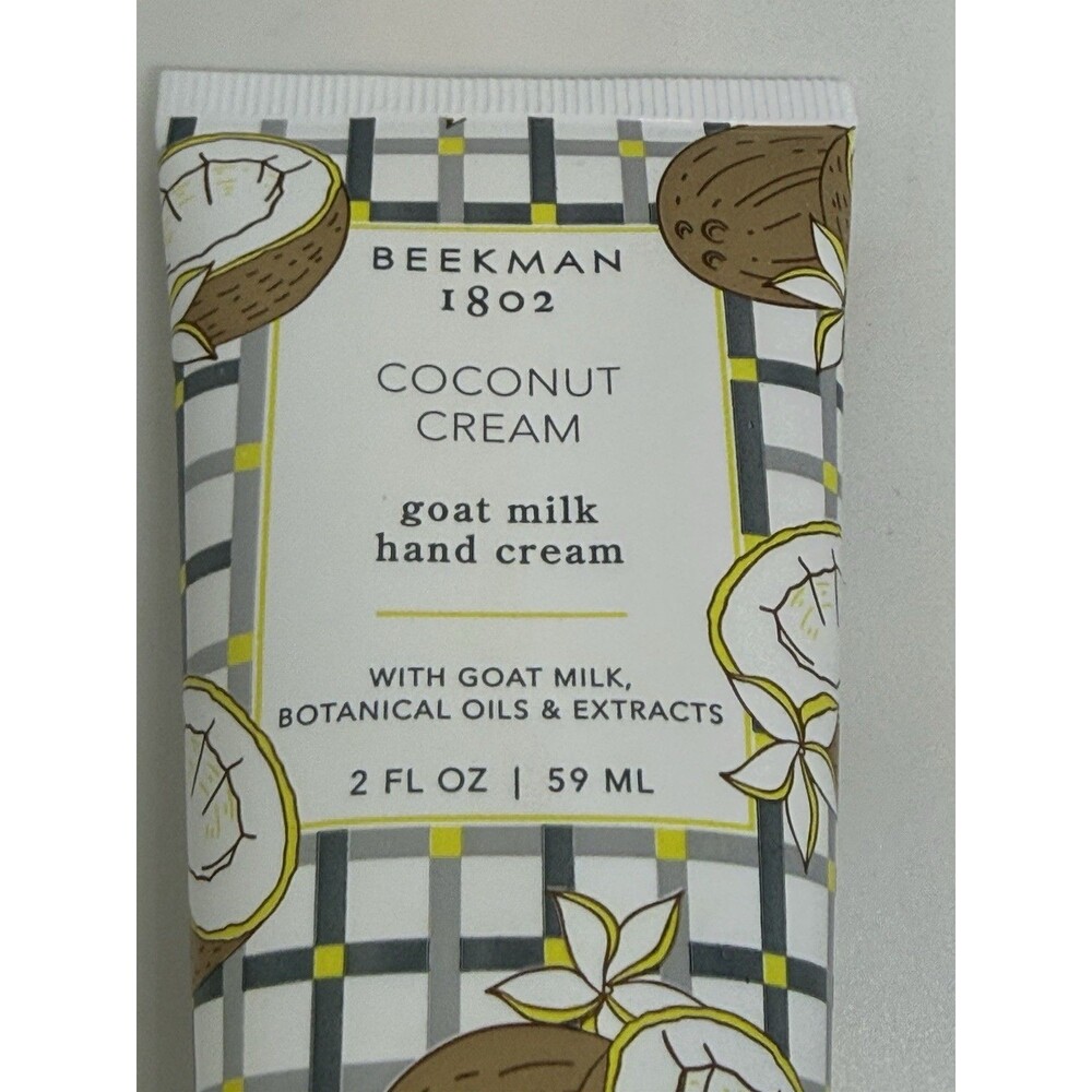 Beekman 1802 Goat Milk Hand Cream Coconut 2oz 59mL Moisturizing New Sealed - Picture 3 of 5